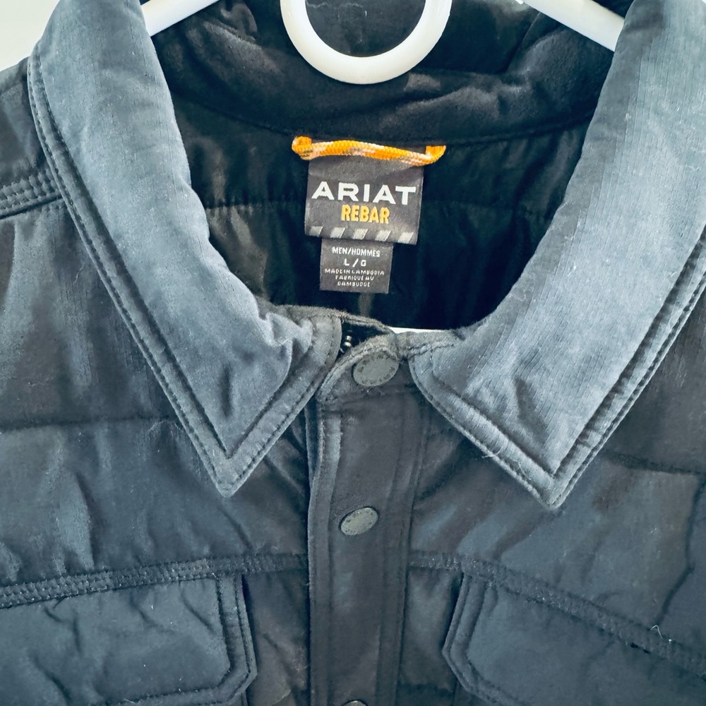 Ariat Men's Rebar Cordura Ripstop Insulated Shirt Jacket L - Picture 3 of 10